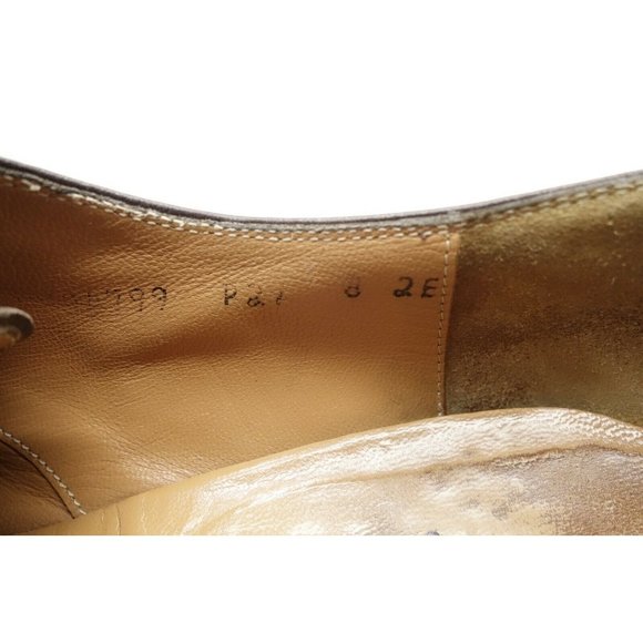 Salvatore Ferragamo Burgundy Leather Lace Up Oxfords Shoes Men\'s 8 EE